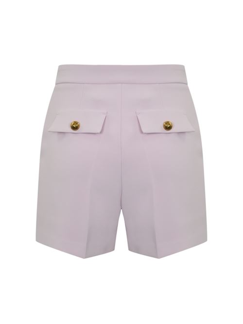 Shorts in crepe Quarzo con morsetto Elisabetta Franchi | SH00751E2544